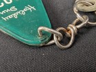 Vintage Holiday Inn Hotel Room Key Fob 602 Guadeloupe Yale Key Mid-century Green