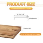 Tpe U-shape Edge Banding 1-1 4 Inch X 20ft For Shelf Cabinet Table White