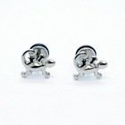 2pcs Stainless Steel Punk Rock Hip Hop Gecko Lizard Stud Earrings Men Women