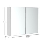 Bathroom Cabinet Medicine Wall Mounted Mirror Wooden Toiletry Storage Organizer