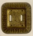 Vtg Solid Brass Light Switch Plates American Tack   Hardware 1968 Usa  Lot Of 6