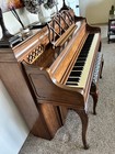 Steinway 100 Louis Xv Upright Piano 42  Satin Walnut