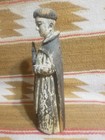 Rare 18 19thc Antique Spanish Colonial Carved Wood Santos Saint Berard Of Carbio