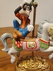 The New England Collectors Society Disney Characters Carousel Figure Goofy Htf  
