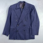 1940s 1950s Vtg Mens Double Breast Suit 40 Jacket Coat Pants Union Rockabilly