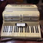 Vintage Francini 120 Bass Piano Accordion Made In Italy W  Original Case