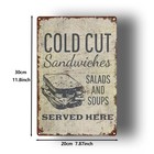 Vintage Metal Sign 8x12 Distressed Decor