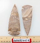 2 Piece Collection 4  Spearheads - Arrowheads - Hand Knapped Agate jasper