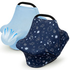 2 Pack Baby Car Seat Cover Full Breathable Mesh Stretchy Infant Carseat Canop   