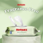 Huggies Unscented Baby Wipes With Aloe   Vitamin E  3 Flip-top Packs  168 Count