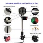 Led Boat Navigation Lights  Waterproof Spot Light With Red green Nav Lights F   