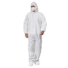 10-40 Pack Disposable Coveralls With Hood And Boots Heavy-duty Hazmat Suits 
