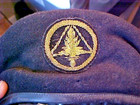 Original Arvn South Vietnam Army Officer Black Beret W  Bullion Insignia W label