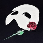 Vintage Giant Tag Phantom Of The Opera Mask   Rose Print Musical T-shirt Size Xl