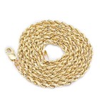 10k Yellow Gold 2mm Diamond Cut Rope Chain Necklace Mens Womens 22 Inches