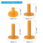 Rubber Golf Tee  4pcs Mix Size Golf Tees Training Tee  Yellow