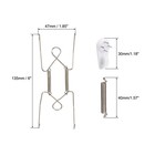 6 Inch Stainless Steel Wall Plate Hangers Invisible Wall Hooks For Plates 5pcs