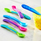 Plastic 6 Pack First Stage Infant Feeding Spoons  Bpa-free  Multi-color