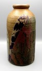 Vintage Diana Worthy Crich Pottery Large Studio Stoneware Vase Signed Mcm