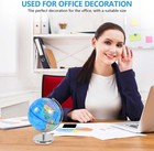 World Globe Earth Map Rotating Geography Ocean Classroom Learning Desktop
