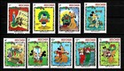 Redonda  Year 1983 Mnh Full Set 9 Stamps   Souvenir Sheet  Disney Deck The Halls