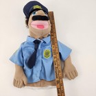 Melissa   Doug Police Officer Hand Puppet Blue Plush Uniform Kids Dress Up Toy