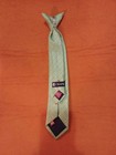 Boys Clip On Tie Chaps Green Grey Lines Dots Blues