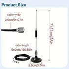 27mhz Mobile Cb Antenna Mount Pl259 Bnc Male For President Midland Cobra Uniden