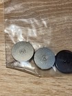 Authentic Chanel Cc Logo Antiqued Silver Toned Metal Buttons
