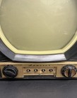Vintage Admiral Tube Tv 1950s Black   Gold     Powers On -glowing Tubes 