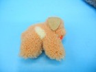 Vintage German Steiff Pom-pom Woolen Peach Color Dog