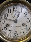 Antique Seth Thomas Ships Bell Clock  Patent November 1870 No Key Bell Works