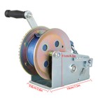 3500lbs Hand Winch Boat Trailer Winch Crank With 10m  32ft  Strap Winch