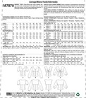 Mccalls M7870 Sewing Pattern Misses Tops Fitted Bodice Sleeve Sizes 6-14