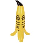 Impact B1001 11  X 11 15  X 23 25  Banana Wet Floor Cones - Ylw brown black New