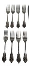 Beautiful Wallace Grande Baroque Sterling Silver Flatware 32 Pieces 8 Place Sett
