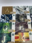 Starbucks Ltd Ed Gift Cards  2014 Complete Alphabet Set A To Z  26 Cards  New