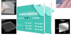Weather-resistant 2-pack 24x36 Clear Acrylic Sheets - Versatile For Diy Projects