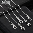 Doteffil 925 Sterling Silver 1mm Box Chain Necklace 16-30 Inch Men Women Lot
