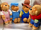 Vintage 1982 Fisher Price Berenstain Bears Family Plush Lot Of 4 Stuffed Toys