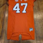 Clemson Tigers Game Used Orange Nike Football Jersey  47  size 38 Long 