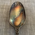 Serving Spoon Solid Charter Oak 1847 Rogers Bro Vintage 1906 Acorn