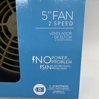 New O2cool 5    2-speed Battery Operated Fan Adjustable Black Free S h