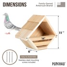 Cedar Mourning Dove Nesting Box  14l X 11h X 6w Inch  Outdoor Style 2