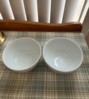 2 Williams Sonoma Brasserie White Soup   Cereal Bowls - Excellent Condition
