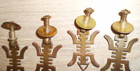 4 Vintage Oriental Asian Brass   Drawer Pulls 1 1 2     Lot2