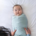 Halo Baby Swaddle Blanket - Soft Bamboo Fabric - 2 Tog - 0-3 Months - Blue Fog
