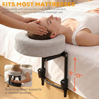 Massage Headrest For Bed  Adjustable Bed Face Cradle Holder With Armrest   Fits