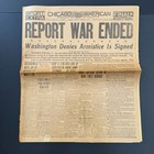 20 Wwi Newspapers Lot 1918 Armistice Chicago Tribune   Wwii Ve Day 