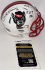 Erik Kramer Signed Autographed Nc State Wolfpack Mini Helmet Jsa Coa
